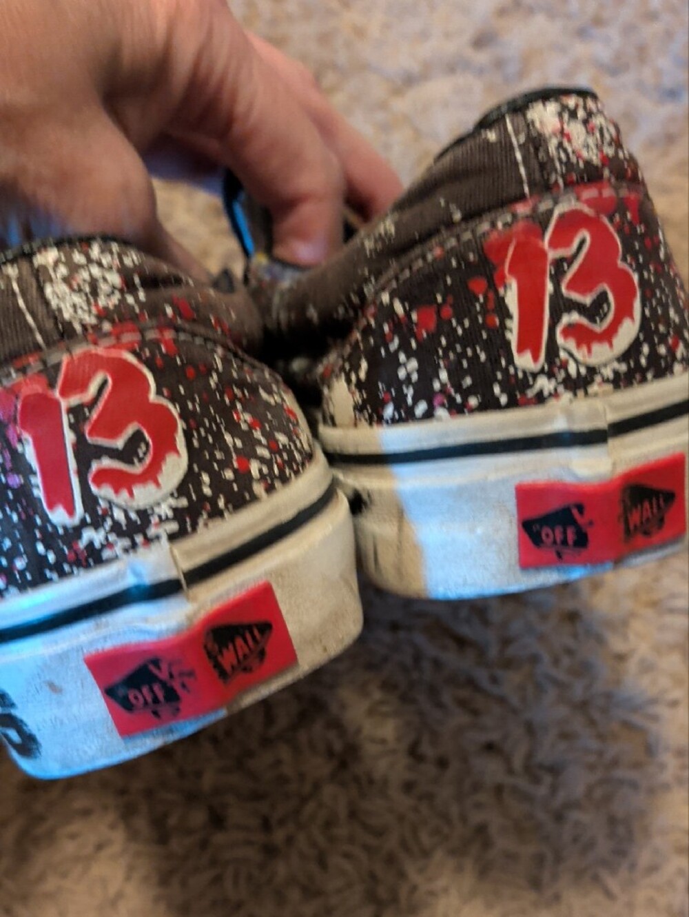 Vans House Of Terror Limited Edition Friday the 13th Graphic Slip-On Sneakers - Picture 3 of 16